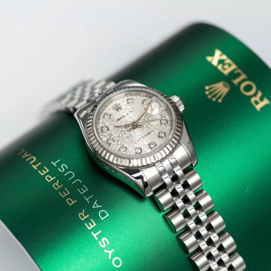 Rolex Oyster Perpetual Lady-Datejust 26mm Ref. 179174 Vi tính trắng