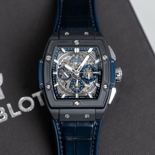 Hublot Spirit of Big Bang Ceramic Blue 42mm Ref. 641.CI.7170.LR – Skeleton Dial