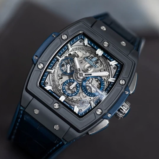 Hublot Spirit of Big Bang Ceramic Blue 42mm Ref. 641.CI.7170.LR – Skeleton Dial