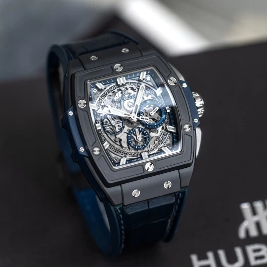 Hublot Spirit of Big Bang Ceramic Blue 42mm Ref. 641.CI.7170.LR – Skeleton Dial