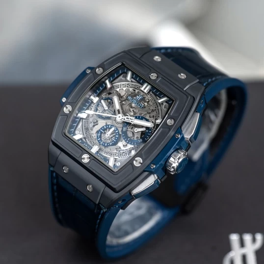 Hublot Spirit of Big Bang Ceramic Blue 42mm Ref. 641.CI.7170.LR – Skeleton Dial