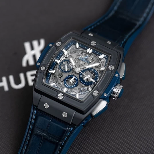 Hublot Spirit of Big Bang Ceramic Blue 42mm Ref. 641.CI.7170.LR – Skeleton Dial