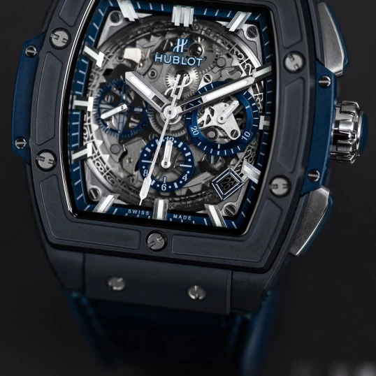 Hublot Spirit of Big Bang Ceramic Blue 42mm Ref. 641.CI.7170.LR – Skeleton Dial