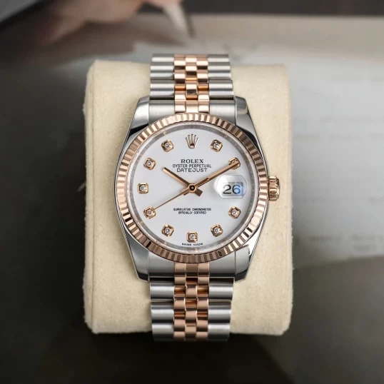 Rolex Oyster Perpetual Datejust 36mm Ref. 116231 – Mặt men trắng