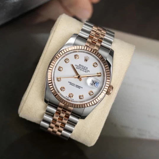 Rolex Oyster Perpetual Datejust 36mm Ref. 116231 – Mặt men trắng