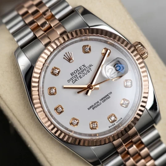 Rolex Oyster Perpetual Datejust 36mm Ref. 116231 – Mặt men trắng