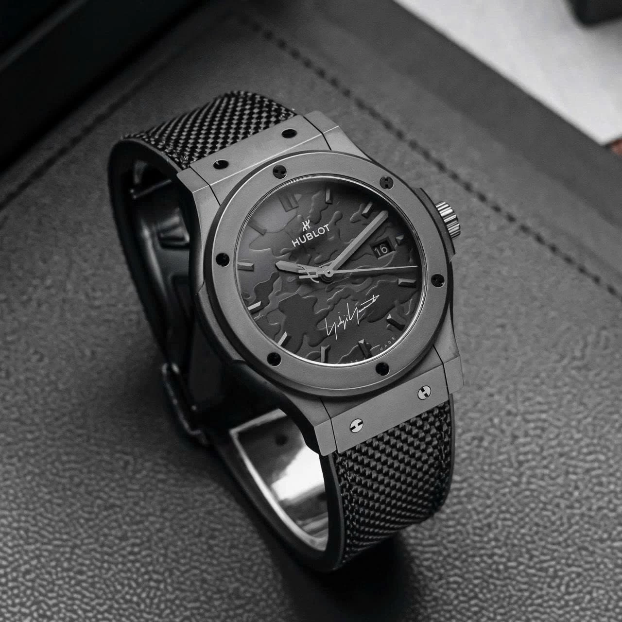 Hublot Classic Fusion Yohji Yamamoto All Black Camo 42mm Ref. 542.CI.6670.NR.YOY – Black & Grey Camo Dial